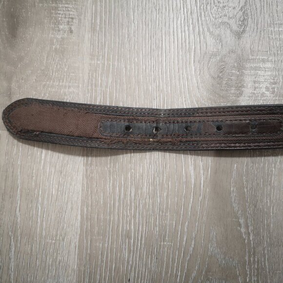 2 / $30.00 - Browning Men's Size 40 Leather Dark Brown Belt with Brass Buckle - Picture 10 of 11